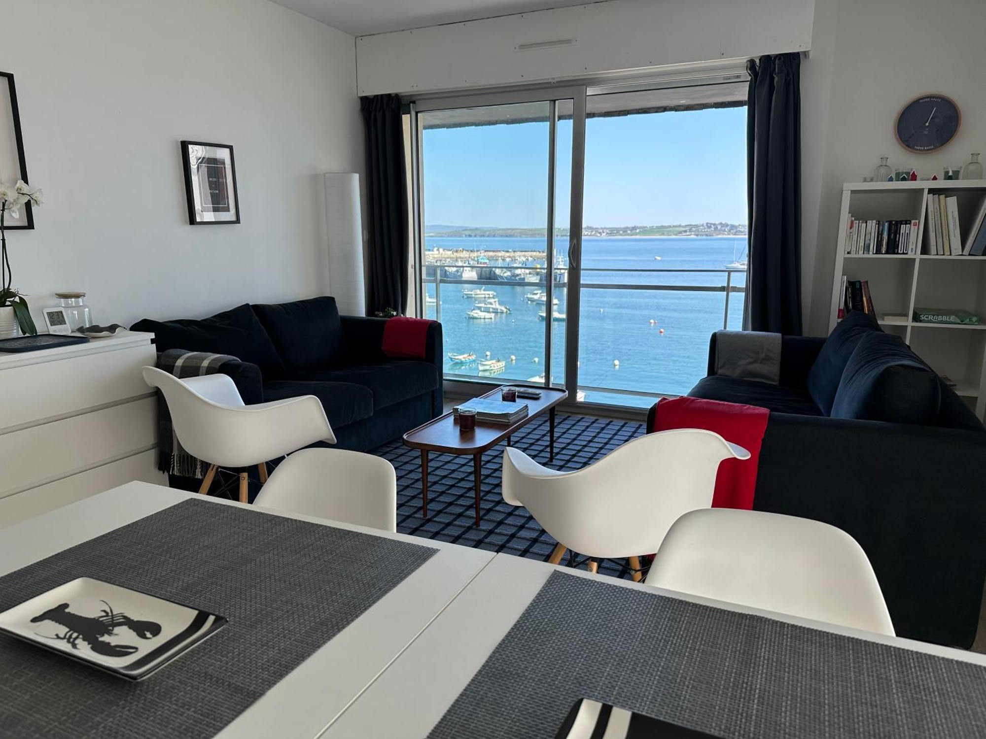 Appartement Design VIII - Port Rosmeur - Sublime Vue Mer Douarnenez Eksteriør bilde