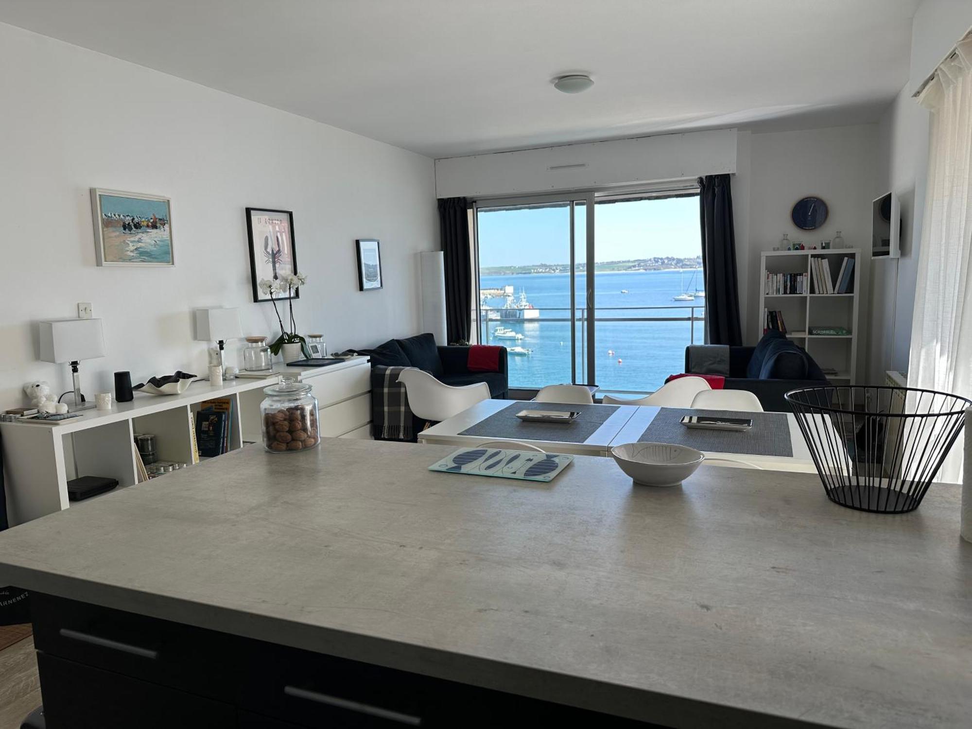 Appartement Design VIII - Port Rosmeur - Sublime Vue Mer Douarnenez Eksteriør bilde
